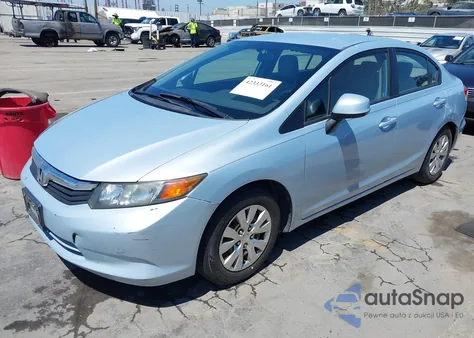 2012 Honda Civic Lx from USA, damaged, VIN 2HGFB2F52CH500990